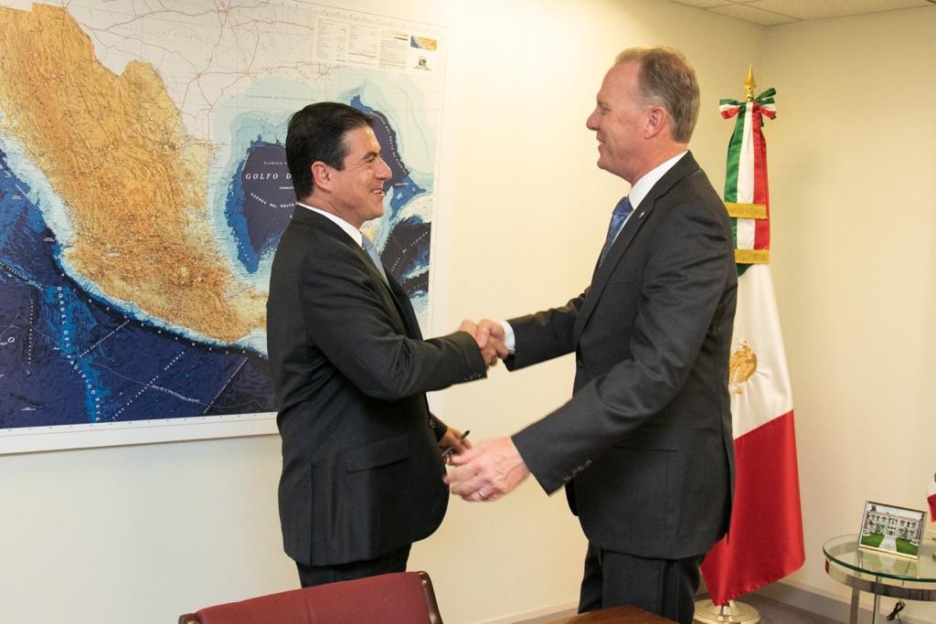 El Embajador Gerónimo Gutiérrez se reúne con el alcalde Kevin Faulconer e integrantes de la Cámara Regional de Comercio de San Diego