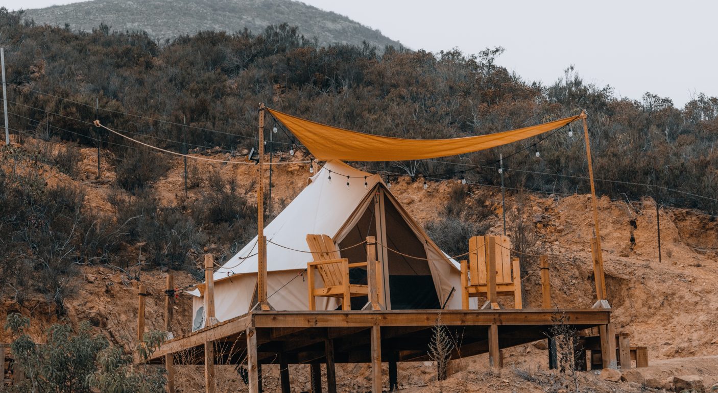 Conoce los glampings y campings que debes visitar en Baja California