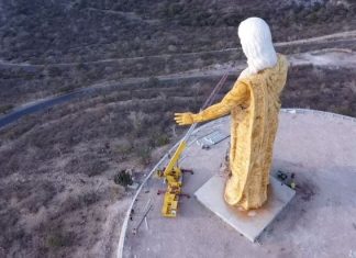 Presentan en Tabasco, Zacatecas, al Cristo más grande de México